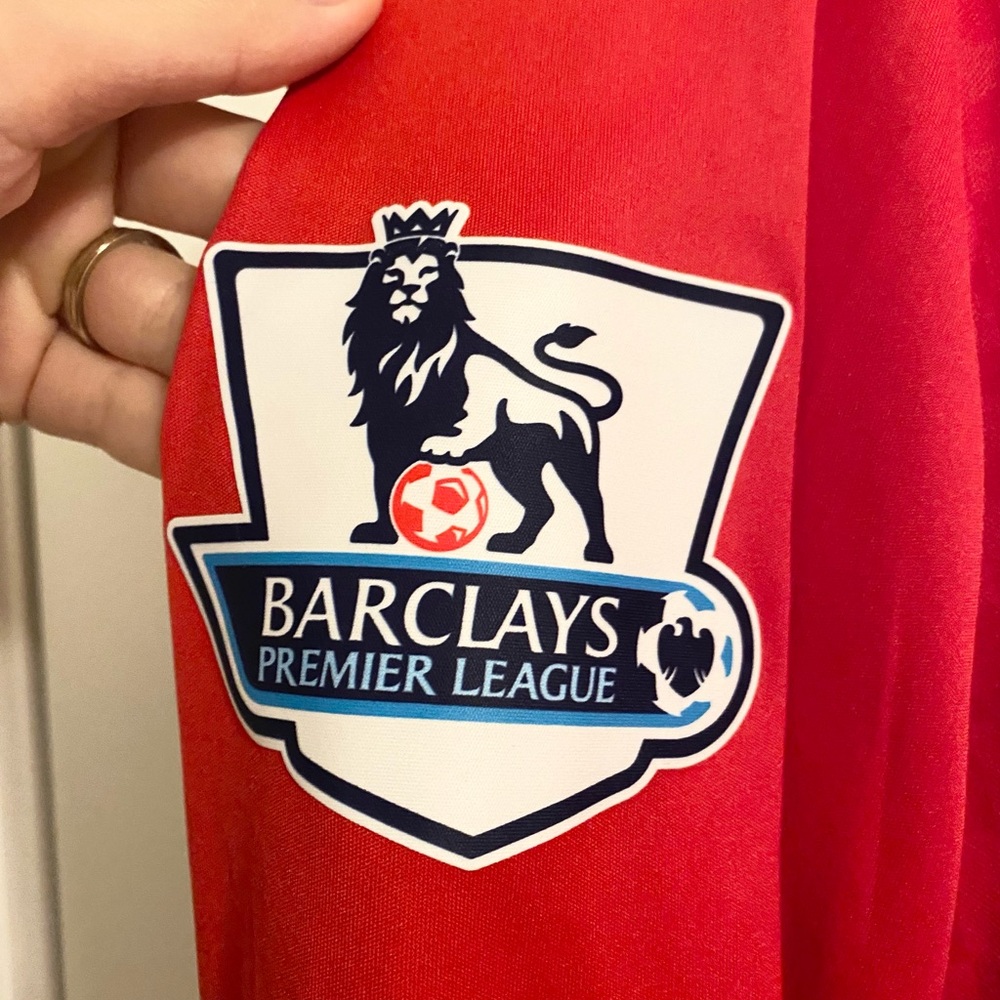 New Balance Red Liverpool FC Home Jersey with White Logos - Picture 4 of 7